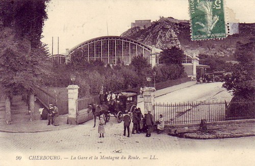 Cpa cherbourg attelage de - cpa,
