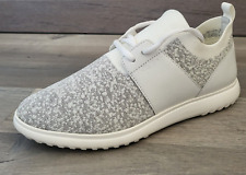 WHAT FOR Baskets gris chiné blanc tissu hyper légère Taille 37