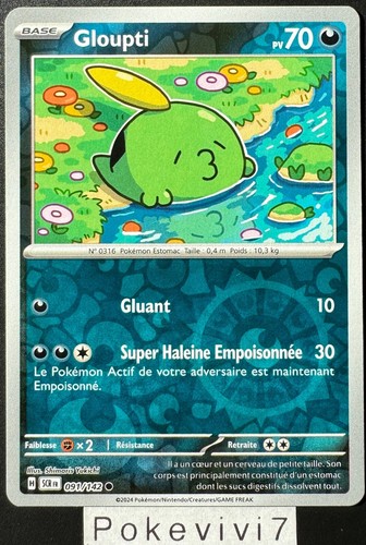 Carte pokemon gloupti 091 - pokemon, 091/142