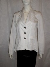 ♪ - Veste Blazer Fantaisie Habillée Blanc Modèle Marina  Tanaïs Taille 42