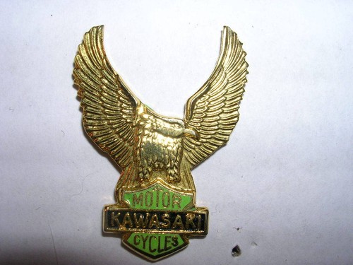 Pin moto sigle kawasaki - pin's,