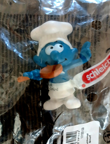 Figurine schtroumpf cuisinier - figurine,