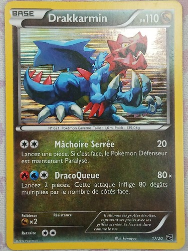 Carte pokemon drakkarmin holo - carte,