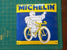 Plaque émaillée bombée Michelin 25x25