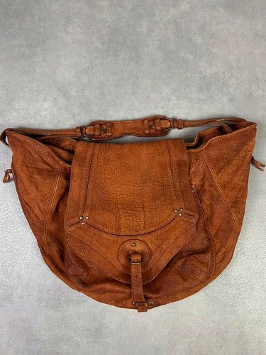 Sac main cuir marron camel - sac,