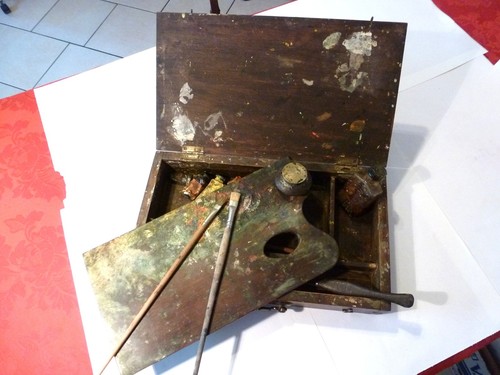 Ancienne malette peintre en - malette,
