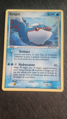 Carte pokémon kyogre - carte,