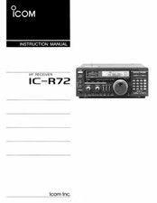 ICOM IC-R72 R72 INSTRUCTION