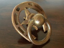 heurtoir poignée de porte en bronze/laiton fer à cheval