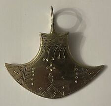 Hache pendentif Touareg bronze argenté Niger Kel Aïr  XIXe