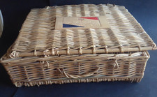 panier en osier CHAMPAGNE  PAUL  Vintage Paul Verdier Wicker picnic basket