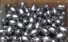 lot de 300 plombs de pêche olive 30g