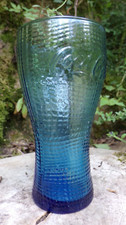 COCA COLA VERRE COLLECTOR - BLEU TURQUOISE - McDO MC DONALD'S