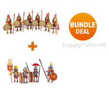Playmobil soldats figurines 6 x grecs spartiates et 4 x romains set 6490 set ...