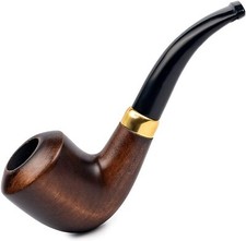 Dr. Watson - Pipe à fumer en bois, Forme classique Dublin cintrée, filtre 9mm