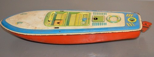 Ancien jouet bateau - ancien,