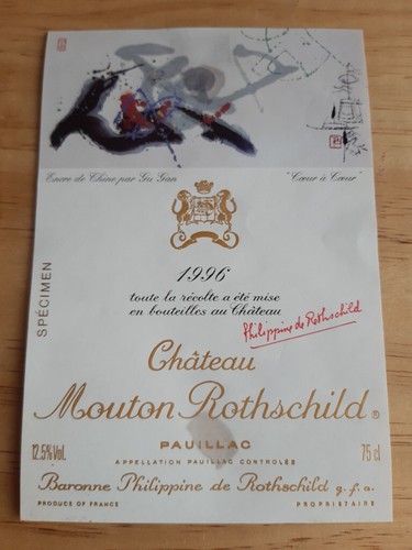 étiquette vin mouton - vin,