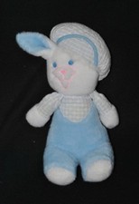 Peluche doudou lapin vintage