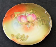 Vintage J&c 'Bavaria' Allemagne Main Peint par A. Koch Peaches Motif 9 " Plate