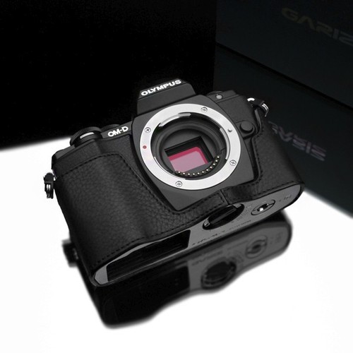 Gariz leather case for - leather, olympus