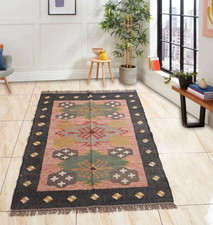 Tapis laine jute village