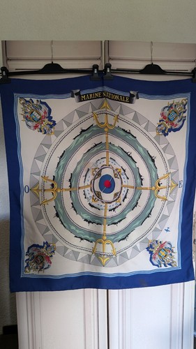 Hermes carré 90cm marine - 90cm,,