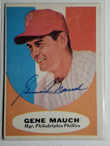 1961 topps gene mauch - 1961,