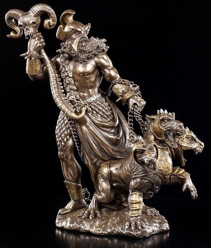 Figurine hades avec cerbère - figurine,