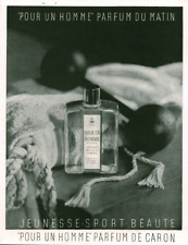 Publicité ancienne parfum pour homme Caron 1950 issue de magazine