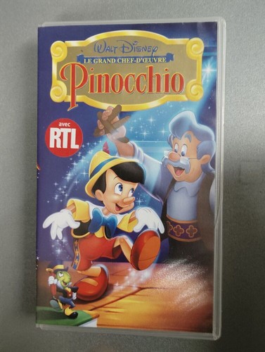 Vhs pinocchio walt disney - vhs,