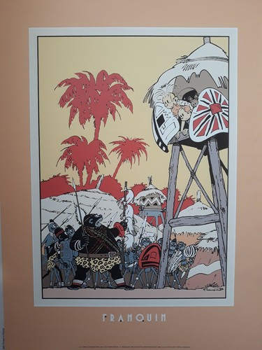 Franquin sérigraphie spirou - sérigraphie,