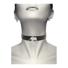 Collier Coquette Double Anneaux sexy érotique BDSM
