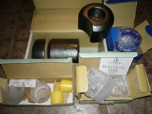 Lot vtg partylite candle - vtg,