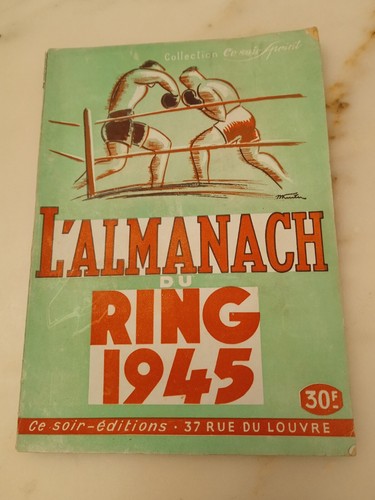 Livre almanach ring - l'almanach, boxe