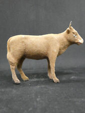 santon DEVINEAU, le bœuf, hauteur 8 cm, taille 3, marron foncé