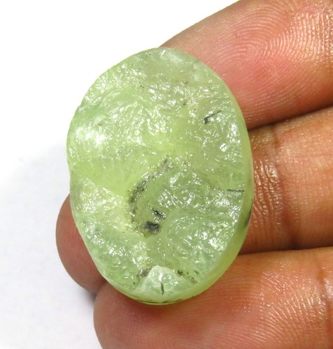 Vert naturel prehnite - prehnite, cabochon