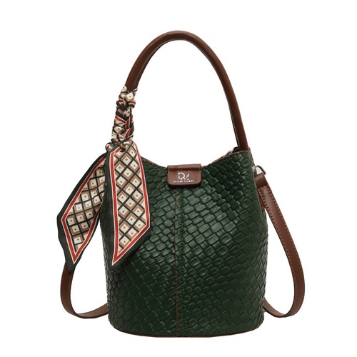Sac seau tressé style - tressé,
