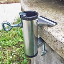 Support de parasol réglable en métal, pince – balcon, clôture, garde-corps