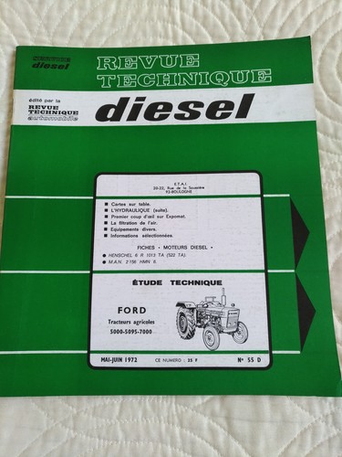 Revue technique tracteur - revue, ford
