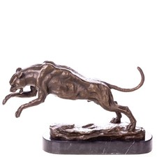 Sculpture Panthère en bronze