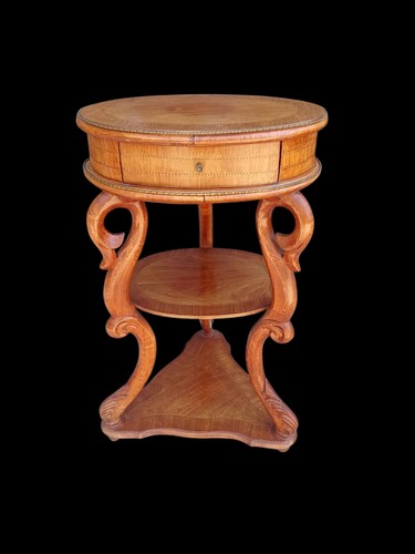 Ancien guéridon chevet table - ancien,