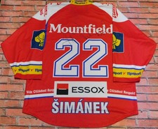 Maillot Shirt Trikot De Hockey Sur Glace Mountfield Simanek 22 Taille XL