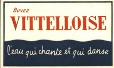 Buvard vintage Vittelloise l'eau qui chante et qui danse