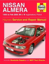 Almera Petrol 95-00 Revue technique Haynes NISSAN Anglais Etat - NEUVE PORT Red