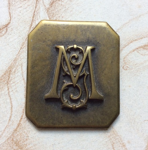 Plaque ornement bronze - plaque,
