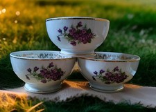 3 Bols Anciens Porcelaine CNP