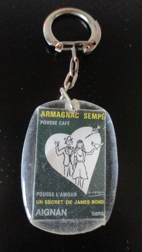 Porte clé vintage armagnac - clé,
