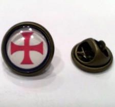 PIN'S ASPECT BRONZE CROIX