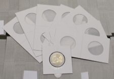 25 Étuis/Cadres cartonnés autocollants 50X50 mm, jusqu'à 27,5 mm Ø - Réf- 329764