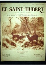SAINT HUBERT 12 Chasse Hunt Ornithologie Cap Frehel Oiseaux Chevreuil ROTIG 1933
